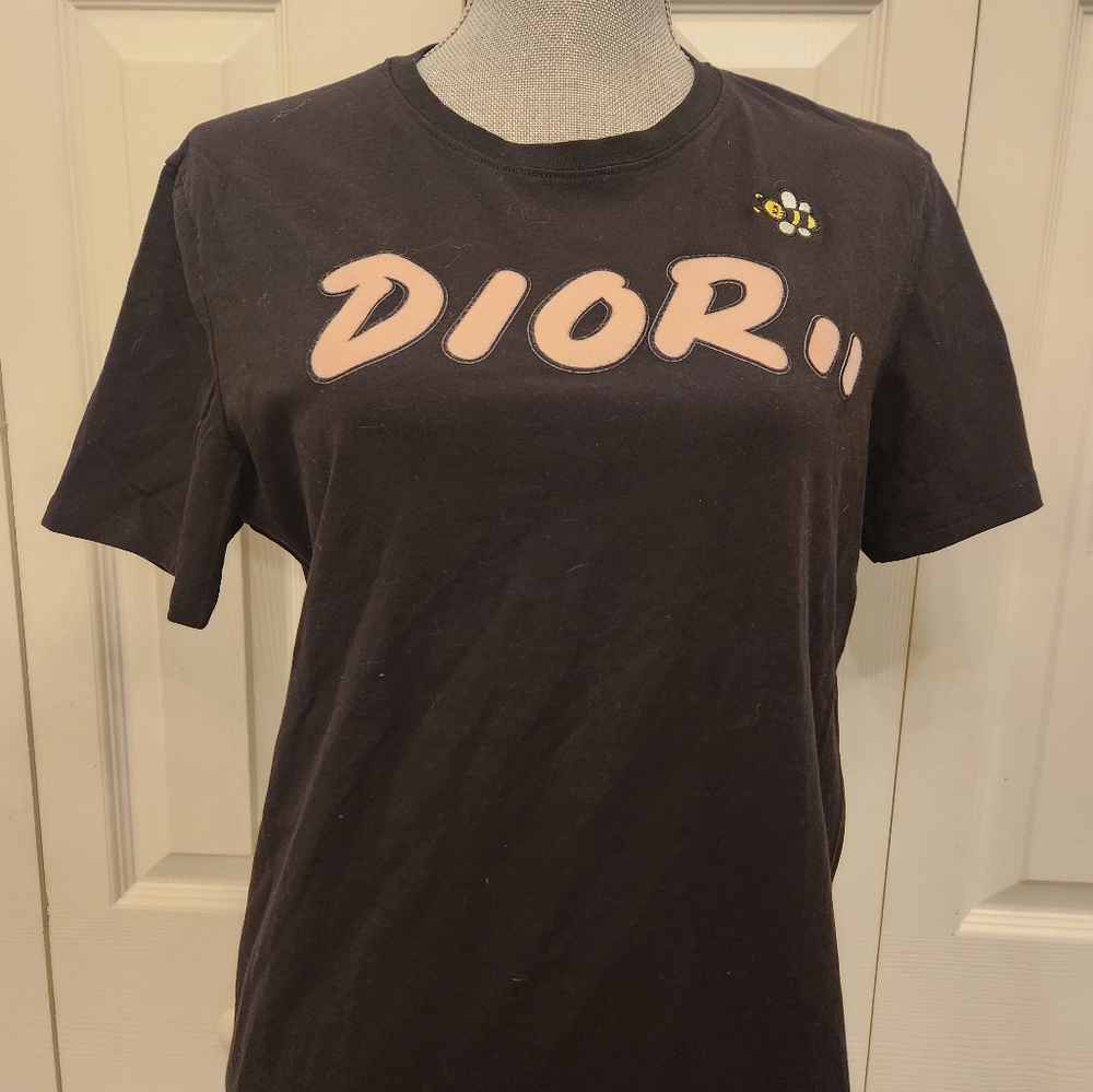 Christian Dior Black Grafitti Bee T-Shirt